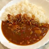 夏野菜のキーマカレー